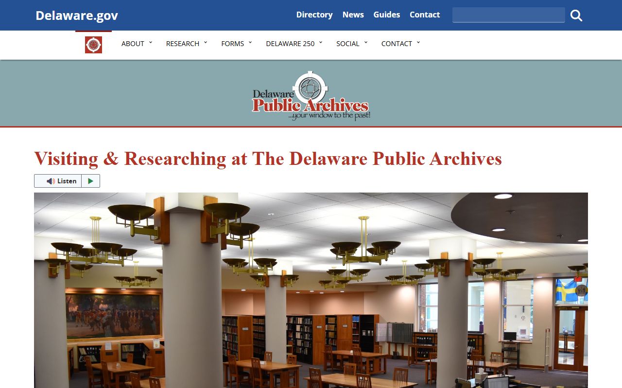 Delaware Public Records Law records availability page