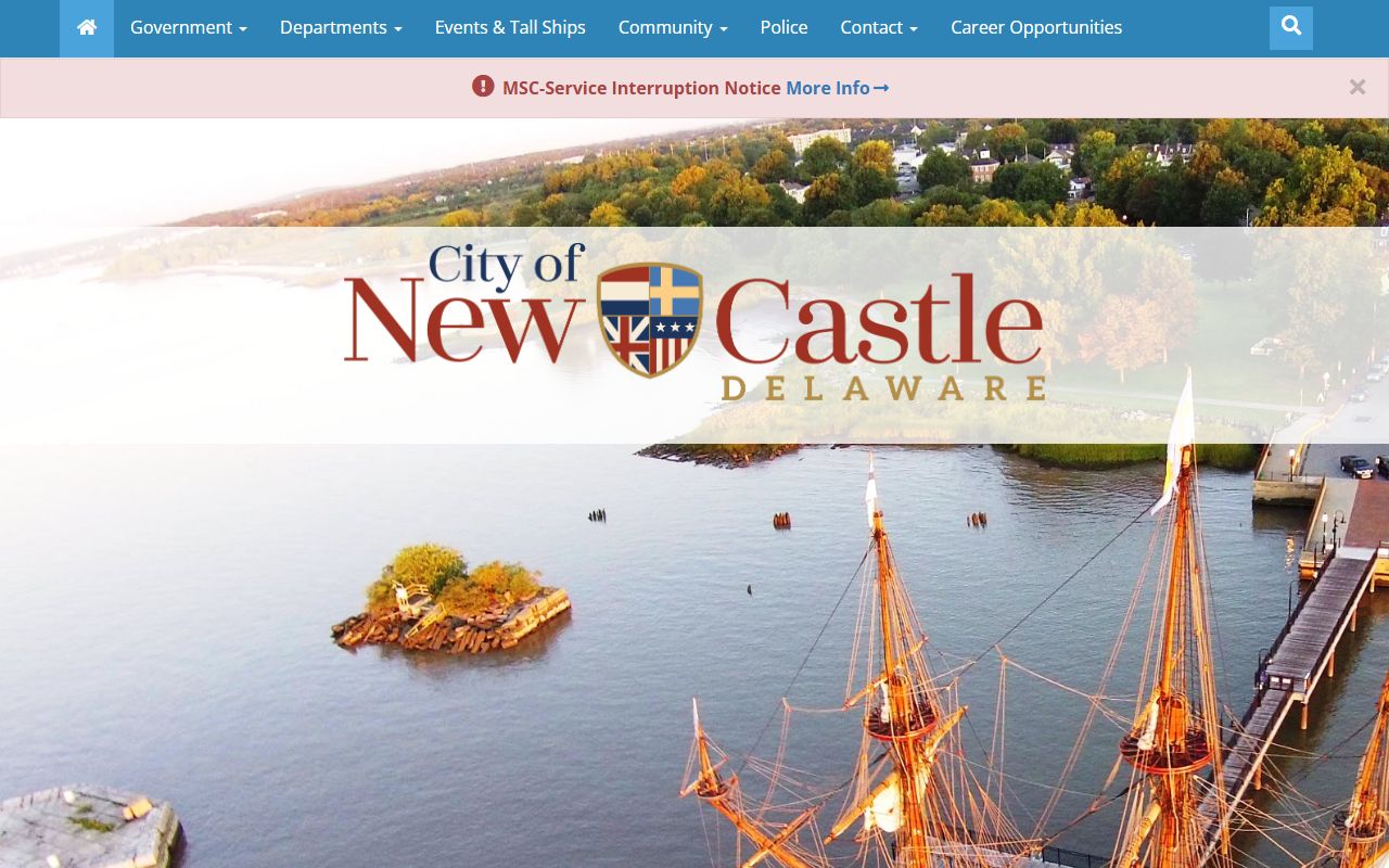 City of New Castle government public records main website