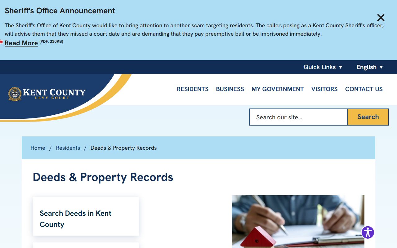 Kent County Deeds and Property Records public records hub